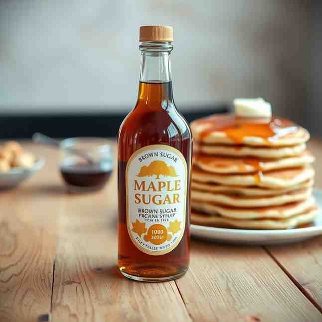 Brown Sugar Maple Syrup - Easy Pancake & Dessert Topping